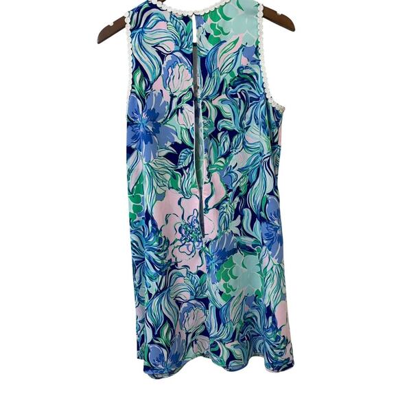 Lilly Pulitzer Nola Shift Crochet Lace Spring Midi Floral Easter Dress Medium - Picture 8 of 11